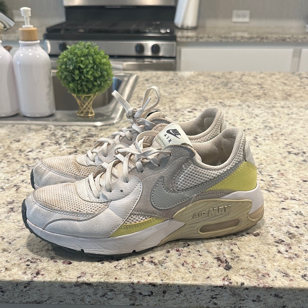 Nike Air Max Sneakers in Cream and Yellow